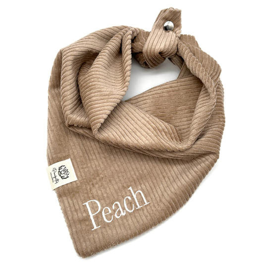 Cord-Hundehalstuch TAUPE