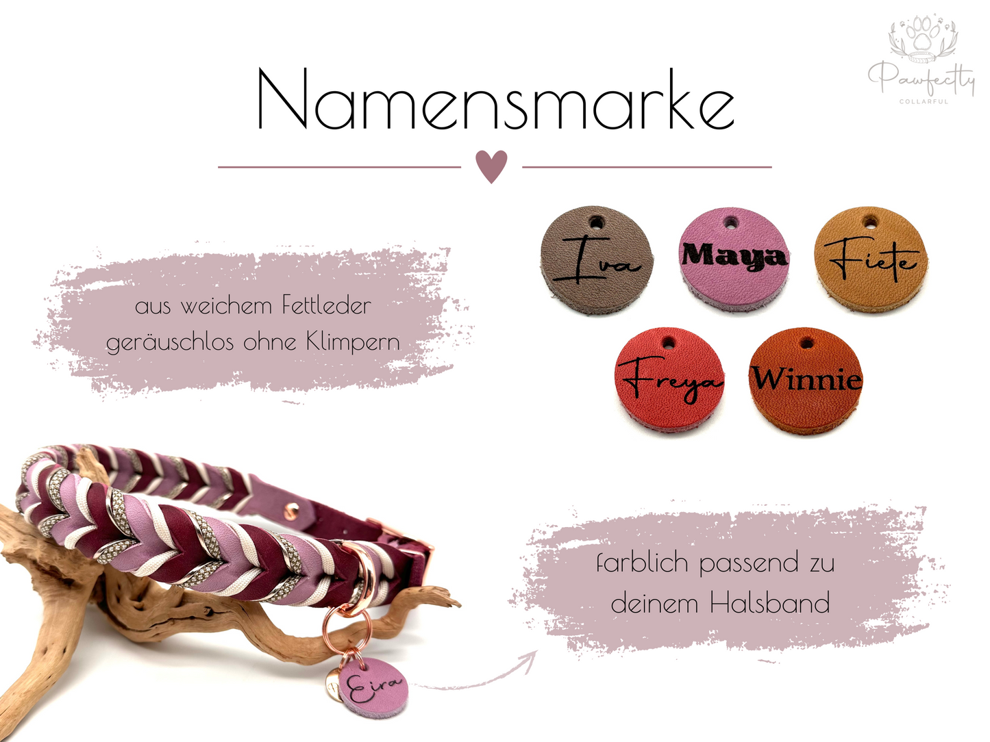 Halsband Modell "AMELIE", Halsumfang 39 - 44 cm