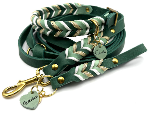 Fettleder Halsband "AMELIE"