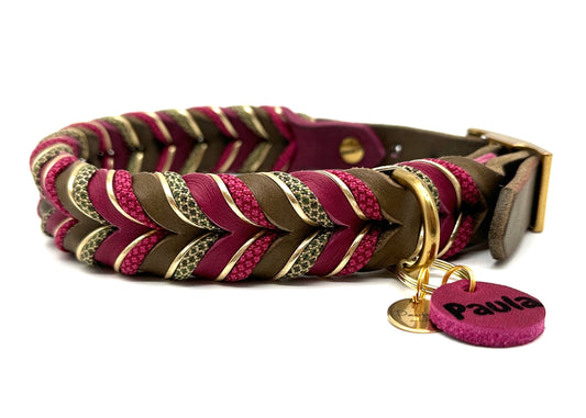 Fettleder Halsband "MIKA"