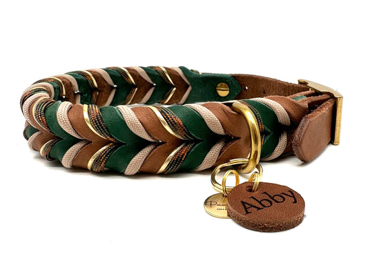 Fettleder Halsband "WALDELF"