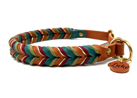 Fettleder Halsband "LUKE"