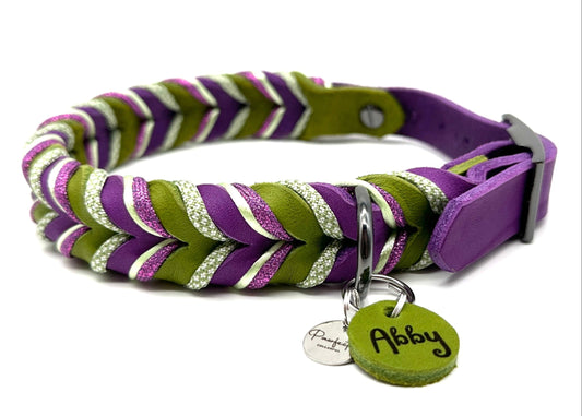 Fettleder Halsband "ABBY"