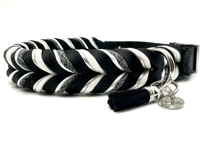 Fettleder Halsband "NOIR"