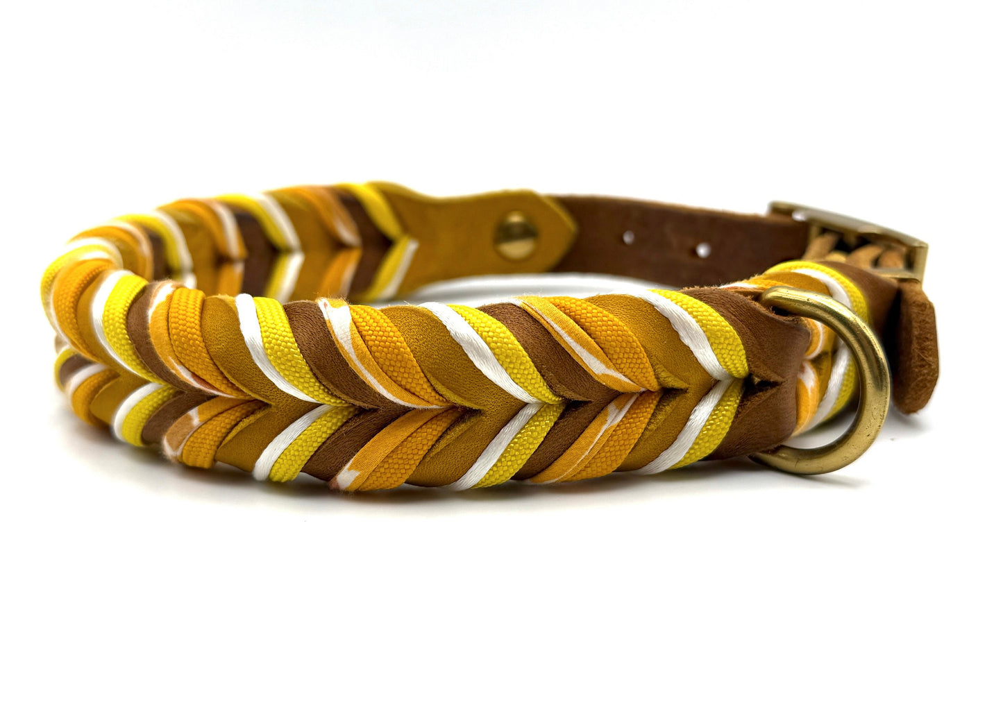 Fettleder Halsband GOLDEN HOUR, Halsumfang 36 - 40 cm