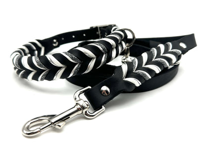 Fettleder Halsband "NOIR"