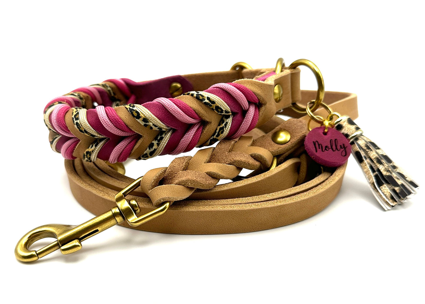 Fettleder Halsband "LADY LEO"