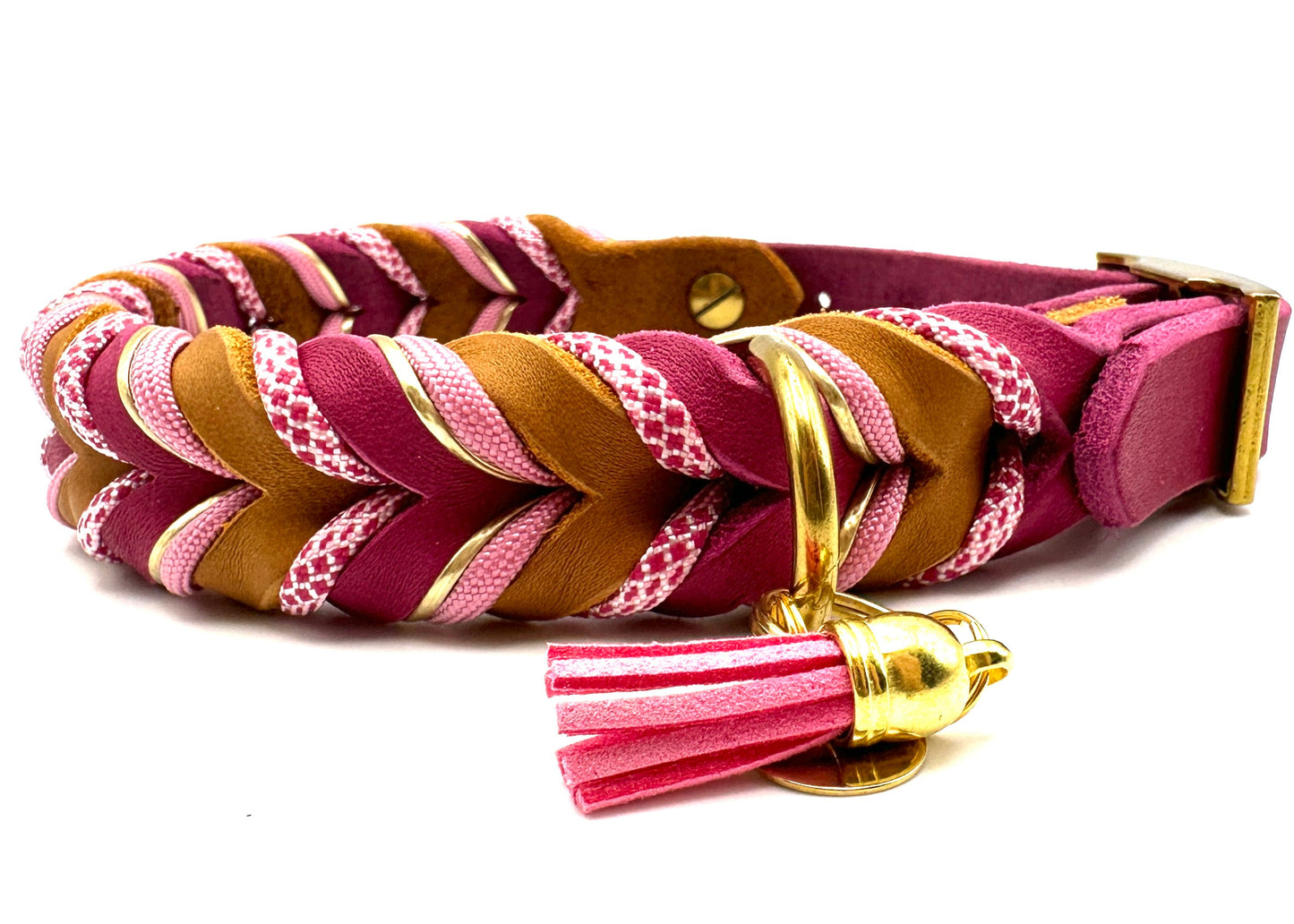 Fettleder Halsband "POLLY"