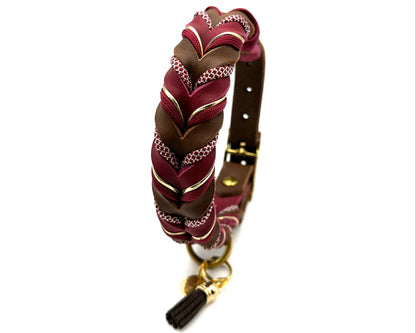 Fettleder Halsband "ROMANCE"