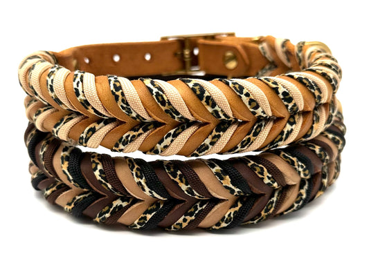 Fettleder Halsband "LEO"