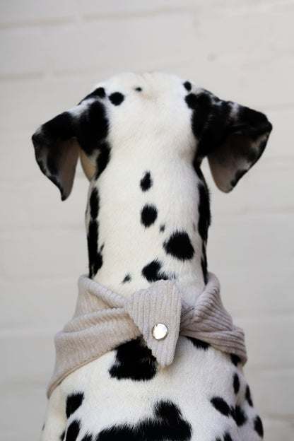 Cord-Hundehalstuch CREME