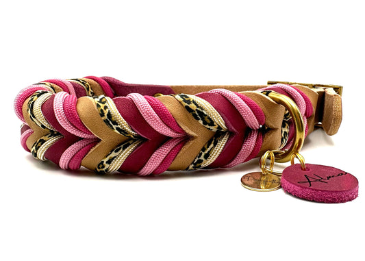 Fettleder Halsband "LADY LEO"