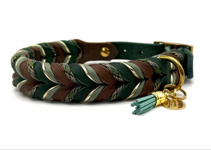 Fettleder Halsband "PINE GROVE"