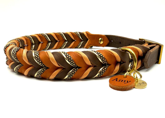 Fettleder Halsband "PAULA"