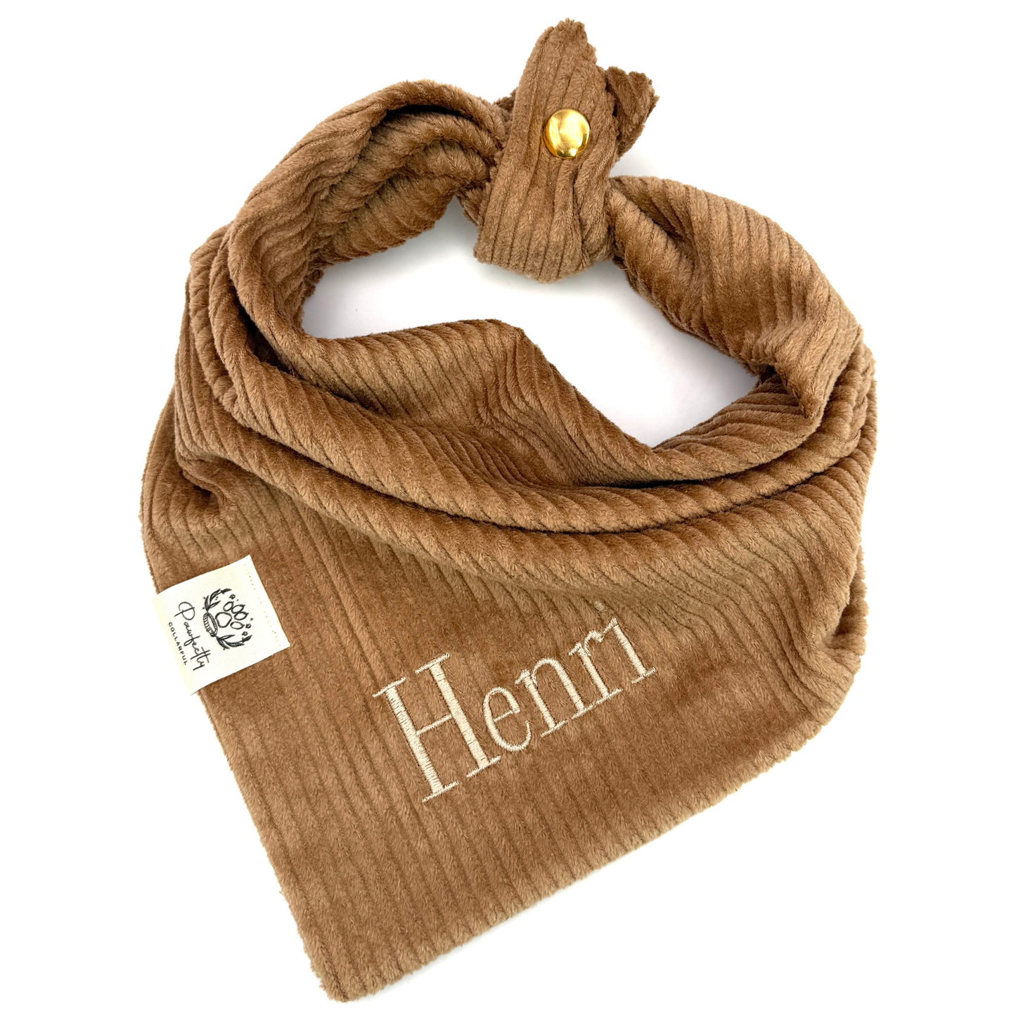 Cord-Hundehalstuch SAND