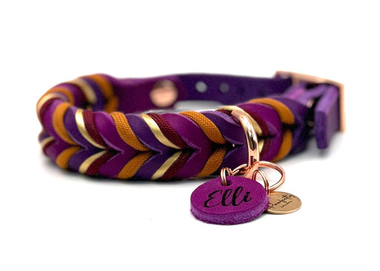 Fettleder Halsband "RETRO QUEEN"