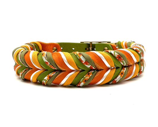 Fettleder Halsband "TROPICAL"