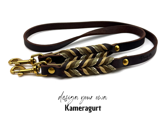 Kameragurt aus Fettleder