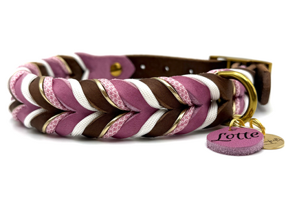 Fettleder Halsband "BELLA"