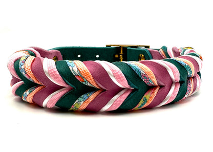 Fettleder Halsband "LOTUS"