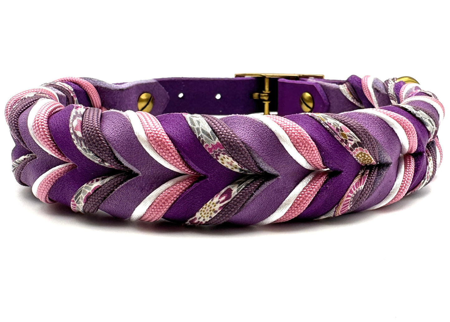 Fettleder Halsband "VIOLET"